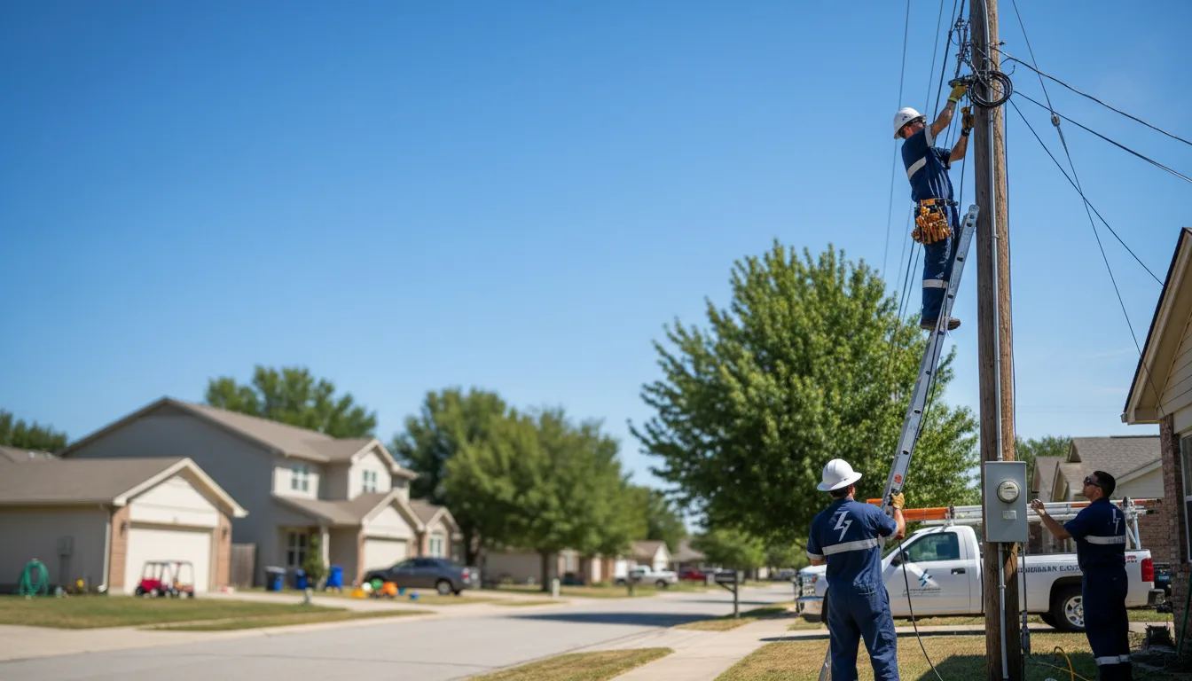 Residential electrician providing installation services in Columbus, KY